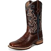 Palitutu Women Western Boots Hand Painted, Square Toe, Full Grain Cowhide, 4-Layer Composite Sole(PLT203601)
