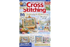 The World of Cross Stitching Magazine Featuring 86 Easy to Use Charts to Start Today Meadow Stroll Designs Painted Horse Scen
