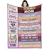 Kendt Mom Blanket 60"x50",Gifts for Mom from Daughter Son, Soft Fluffy Fleece Blanket for Mommy,Birthday Gifts for Mother,Mama,Best Mom Gifts for Valentine's Mothers Day Christmas