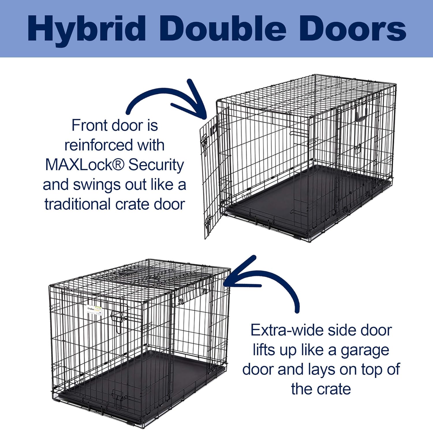 ovation trainer double door crate