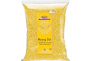 Rani Moong Dal (Split Mung Beans Without Skin) Lentils Indian 64oz (4lbs) 1.81kg Bulk ~ All Natural | Gluten Friendly | Non-G