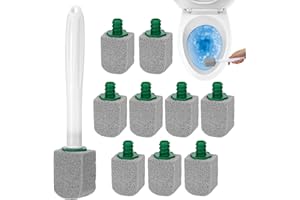 10 Pc Pumice Stone for Toilet, Toilet Pumice Cleaning Stone with Handle, Replaceable Toilet Pumice Stone for Cleaning, Nature