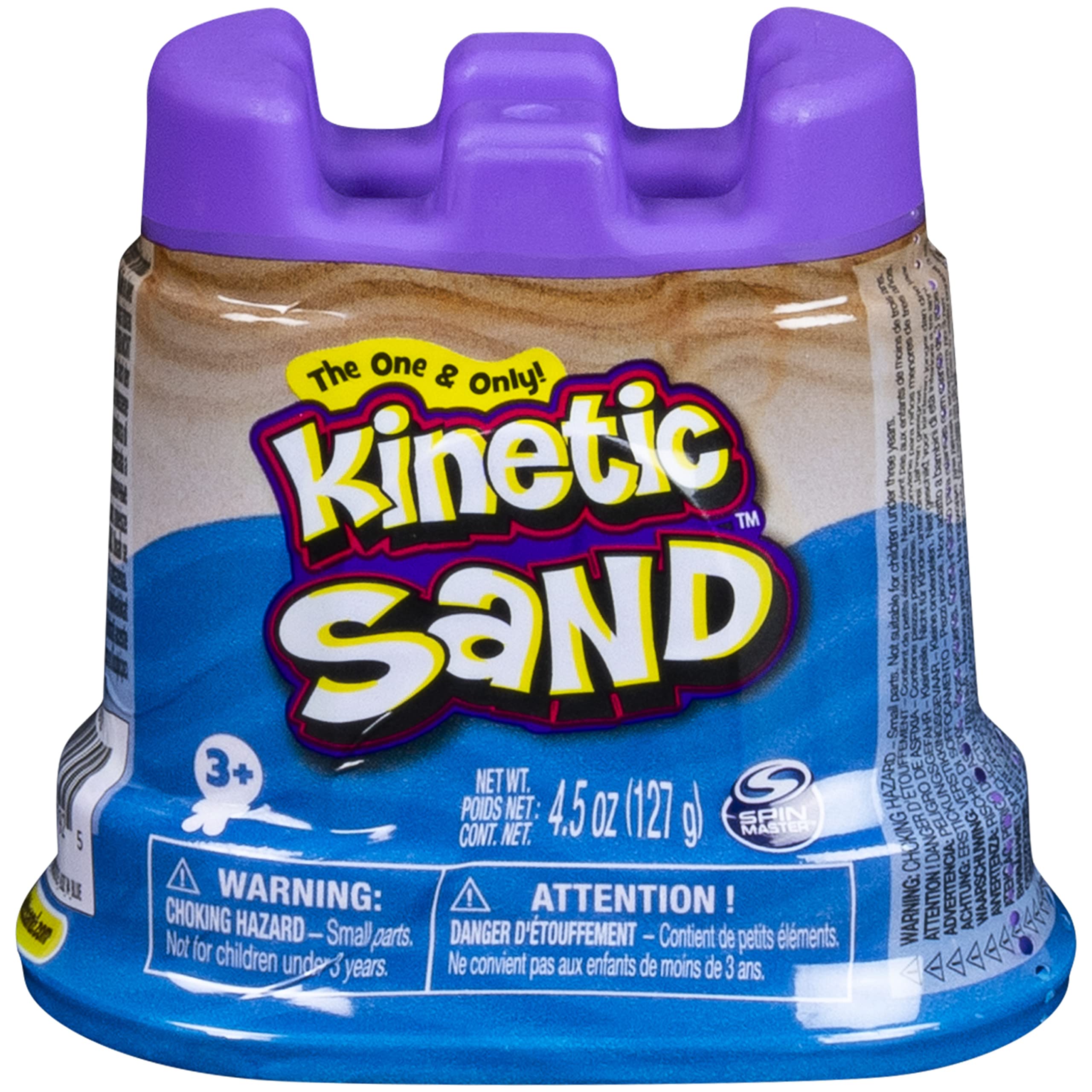 Kinetic Sand 20128033 Mini Lock with Malleable Sand, Blue, 127 g
