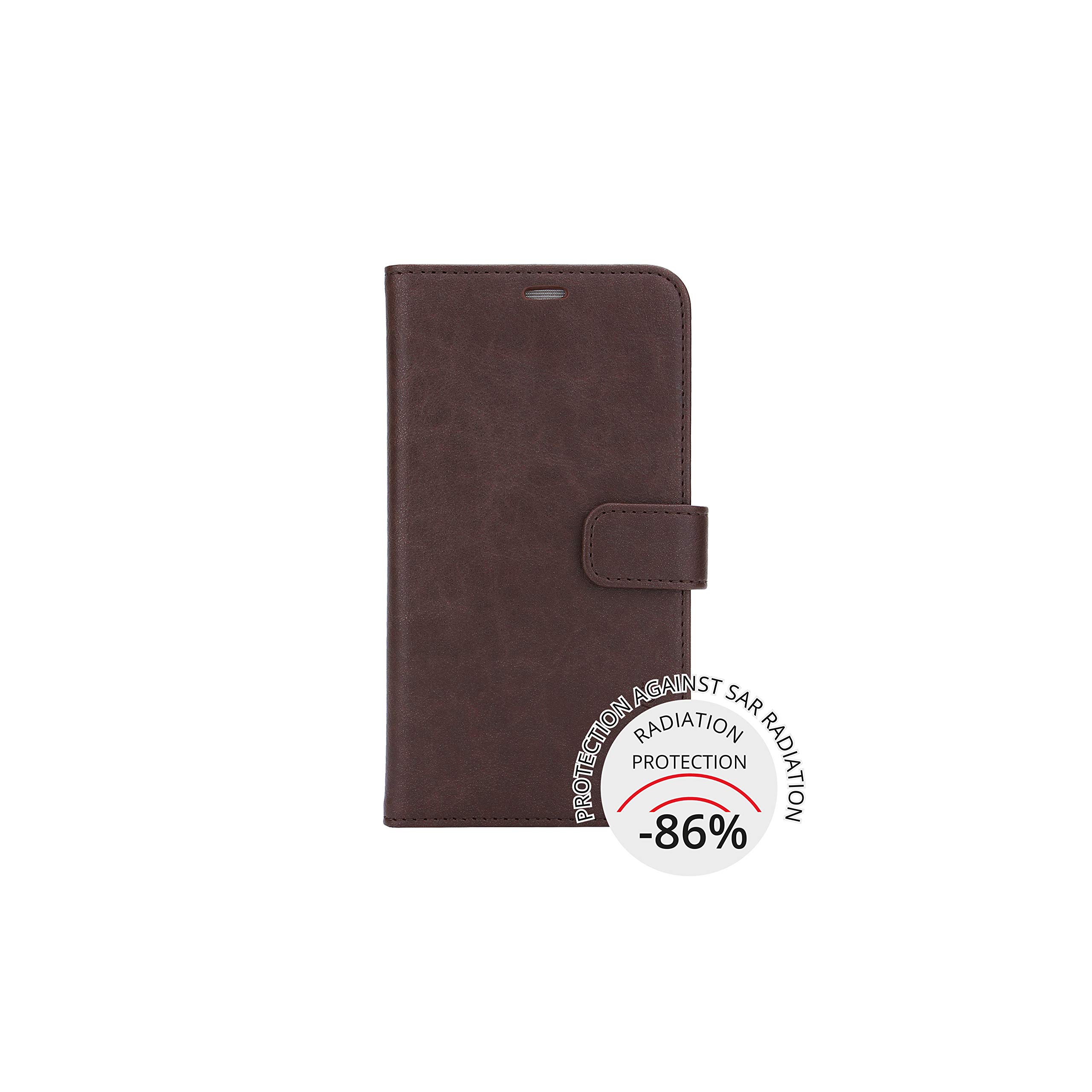 RADICOVER Radiation Protection Cell Phone Case for iPhone 6/7/8/SE, Flipcover, Brown