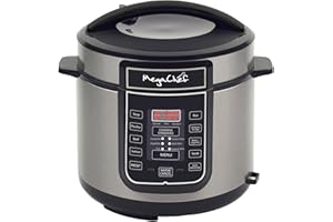 Megachef Digital Pressure Cooker, Silver, 6 quart