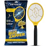 DEVOGUE&reg; Electric Fly Swatter Bug Zapper Battery Operated Flies Killer Indoor and Outdoor Pest Control Mosquito Zapper and Insect Catcher Racket