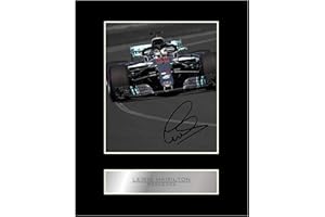 iconic pic Lewis Hamilton Signed Mounted Photo Display Mercedes 18-19 Autographed Gift Picture Print