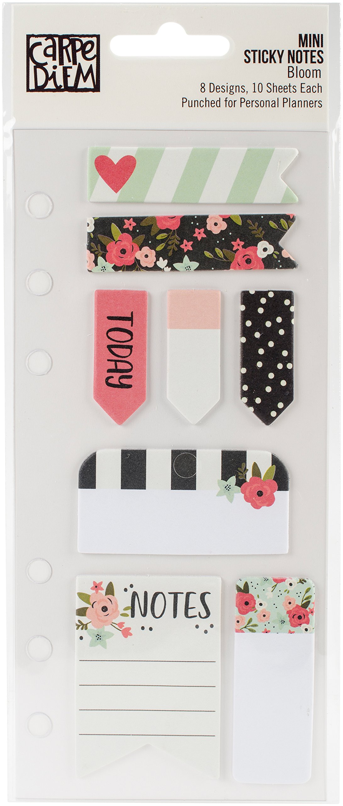 Simple Stories Carpe Diem Bloom Mini Sticky Notes, Paper, Multicoloured, 19.7 x 8.1 x 0.2 cm