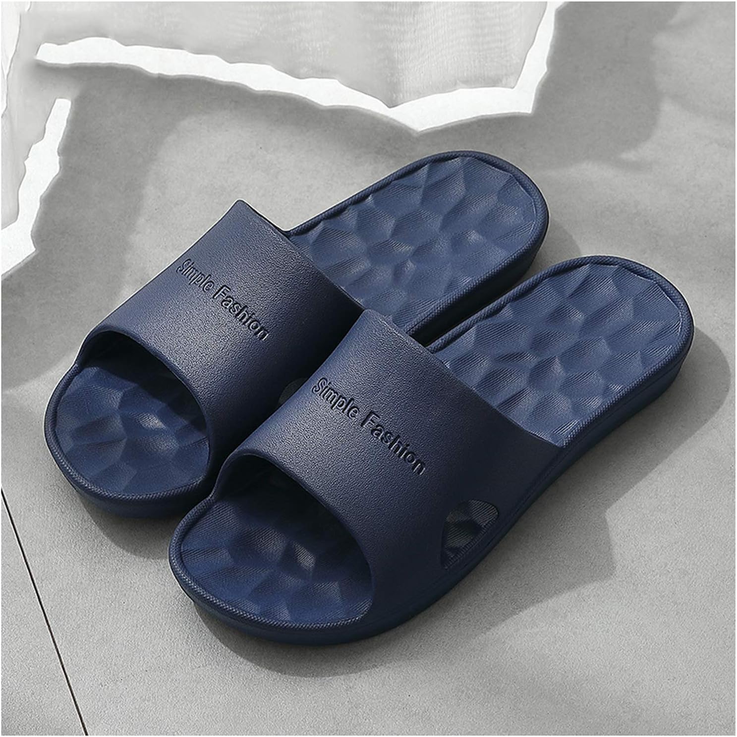 Tingting1992 Bath Shoes Slippers Men's Household Summer Softbottom