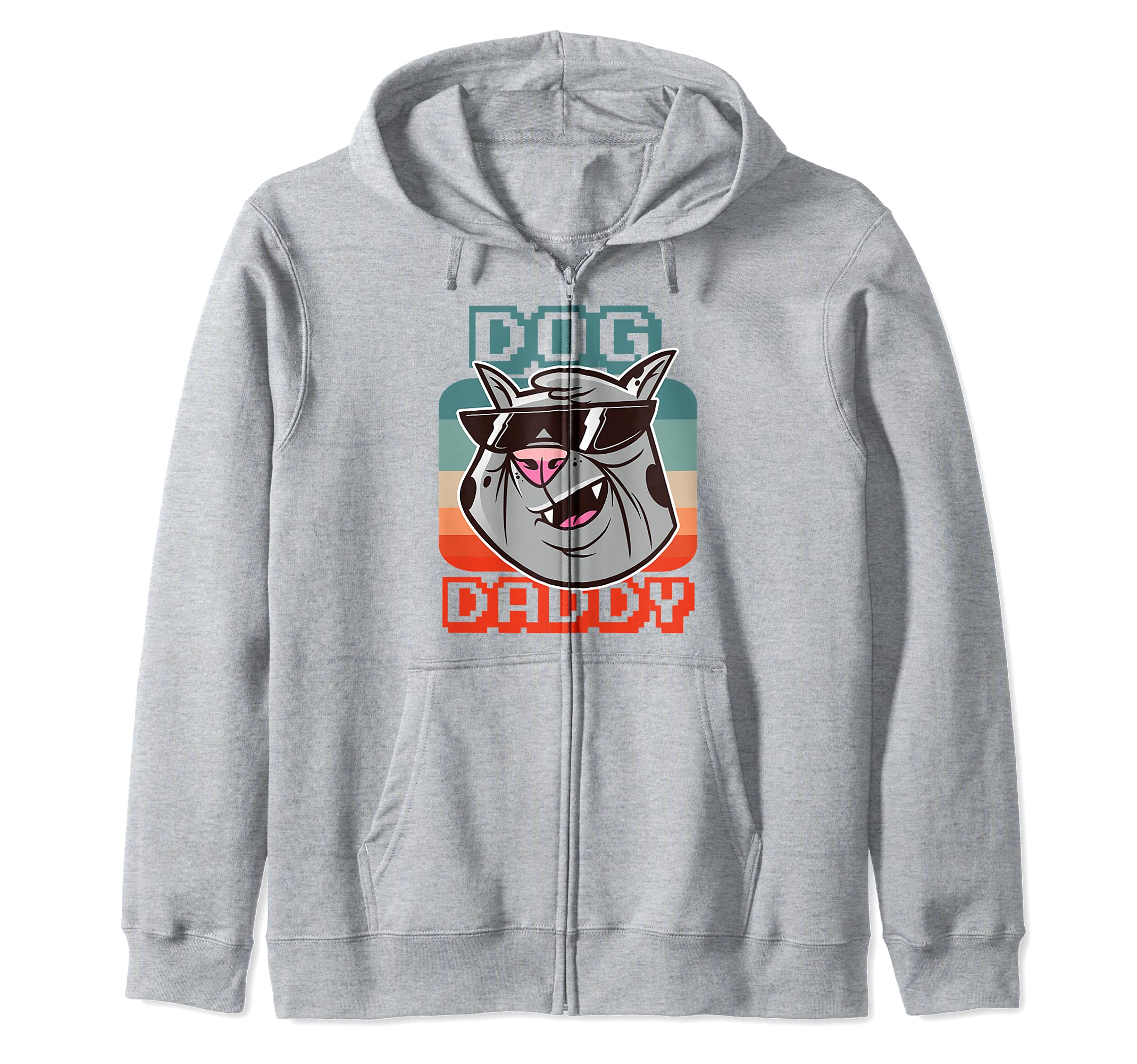 Dog Daddy Happy Father's Day Zip Hoodie