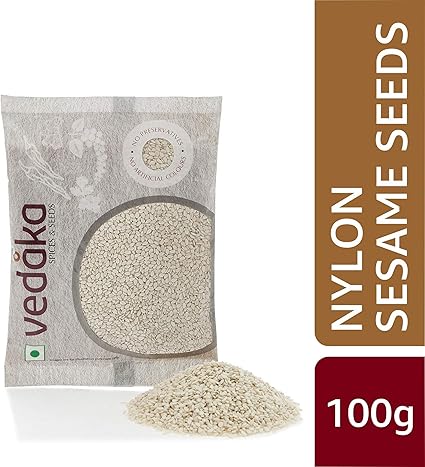 Amazon Brand-Vedaka Nylon Sesame Seeds (Til), 100g