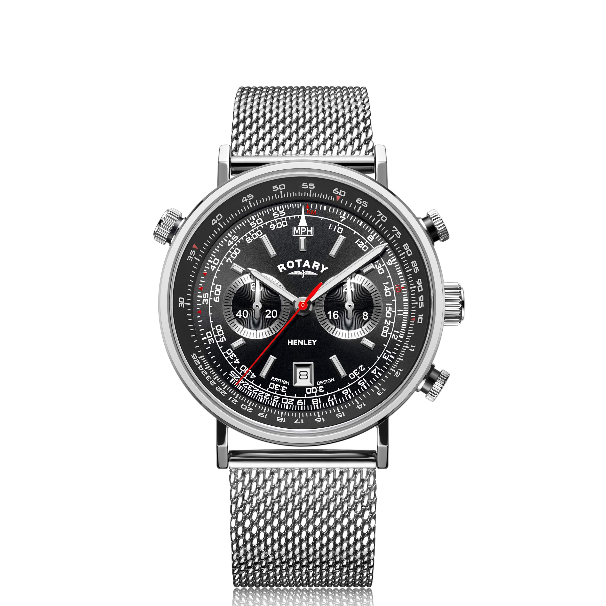 Rotary Mesh Bracelet Stainless Steel Watch GB05235/04