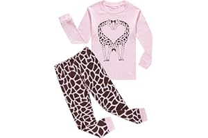 Family Feeling Kids & Toddler Girls Boys Pajamas 2 Piece Pjs Set 100% Cotton Sleepwear