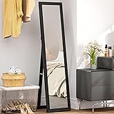 HOMCOM 61" x 15" Full Length Mirror with Frame, Rectangular Full Body Mirror for Bedroom, Living Room, Standing Hanging or Le