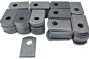 HENGULUS Steel Weld Tab, 1" W, 1 1/2" H 3/8" Hole, 1/8" Thickness, 100 Pack