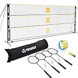 Patiassy 5.1ft-7.4ft Adjustable Height Volleyball