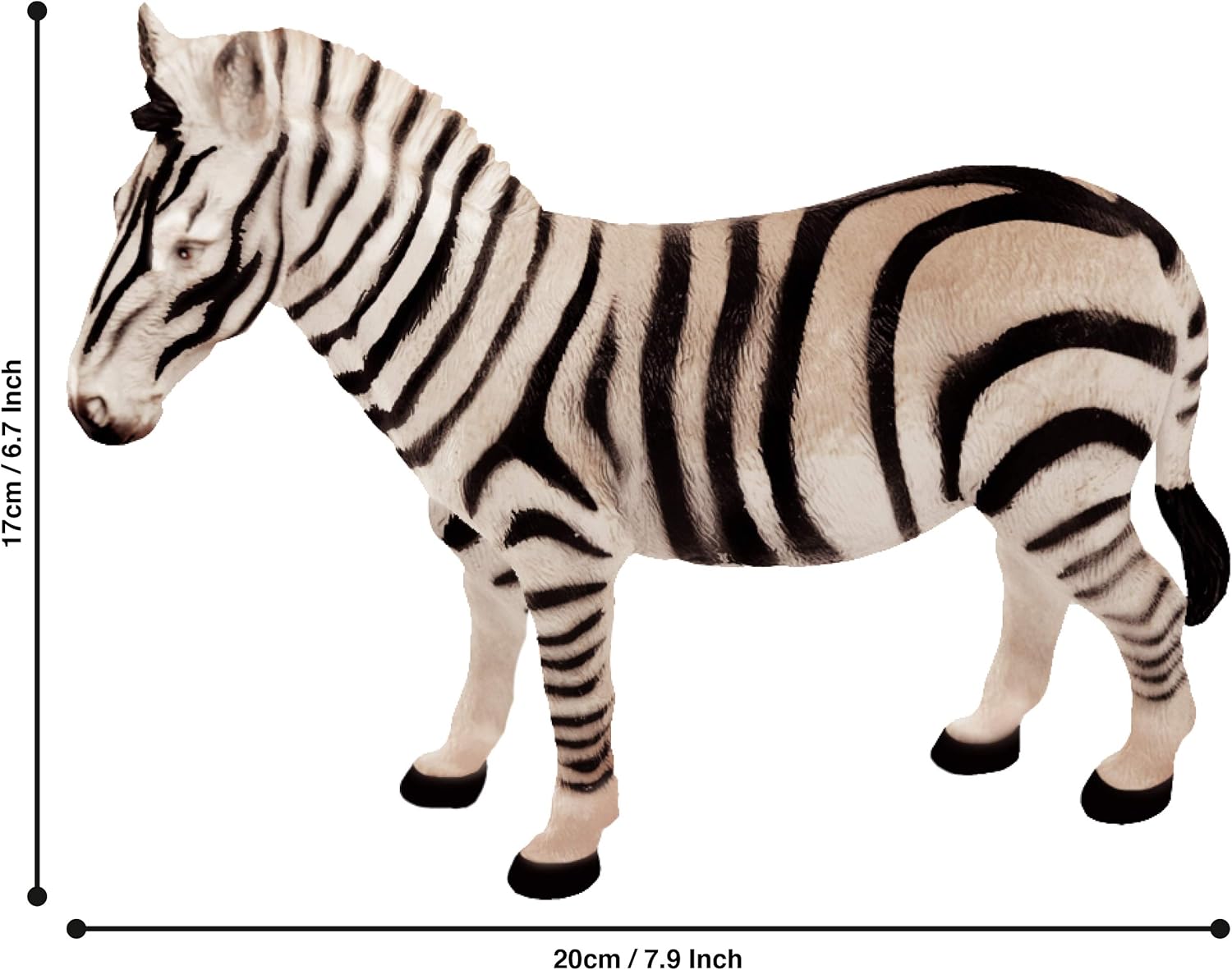 Zebra Toy Animal Adventure Replica Figure by Deluxebase. These large