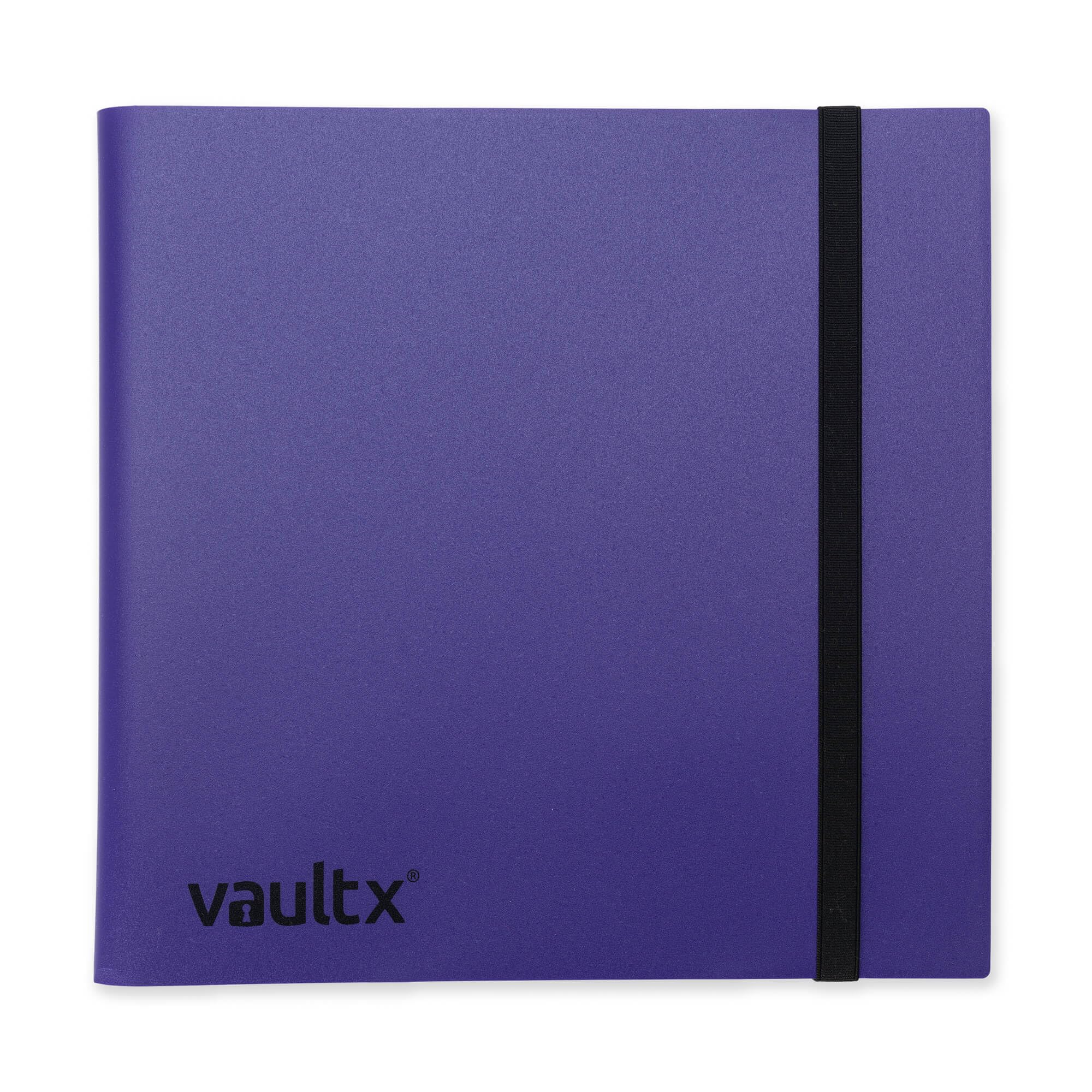 Vault X 12 Pocket Trading Card Strap Binder, 480 cards, Standard, 20 Side-Loading Pages, Folder for Collectible Card Games, Sports, TCG (Purple)