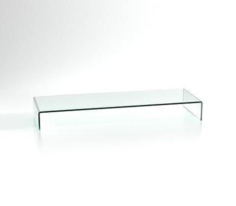DURATABLE® TV Glasaufsatz Glastisch LCD Tisch Aufsatz Monitorerhöhung Fernsehtisch Glas Schrankaufsatz Aufsatz Fernseher Erhö