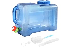 ZOOFOX 3.17 Gallon Water Jug with Spigot, BPA Free Water Container, No Leakage Portable Emergency Water Tank for Outdoor Hiki