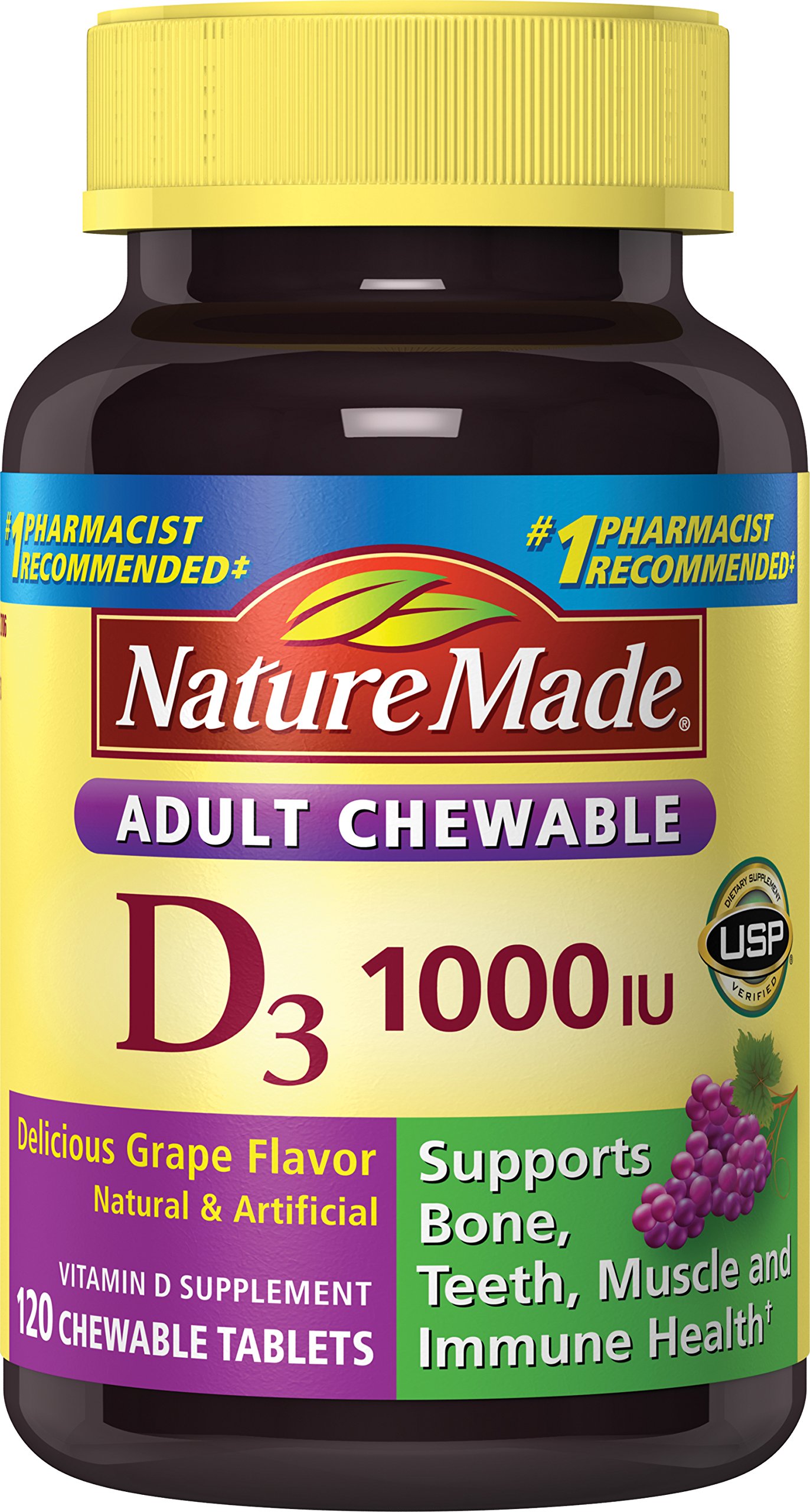 Natures Plus Chewable Iron 27 mg, 90 Chewable Tablets High Potency