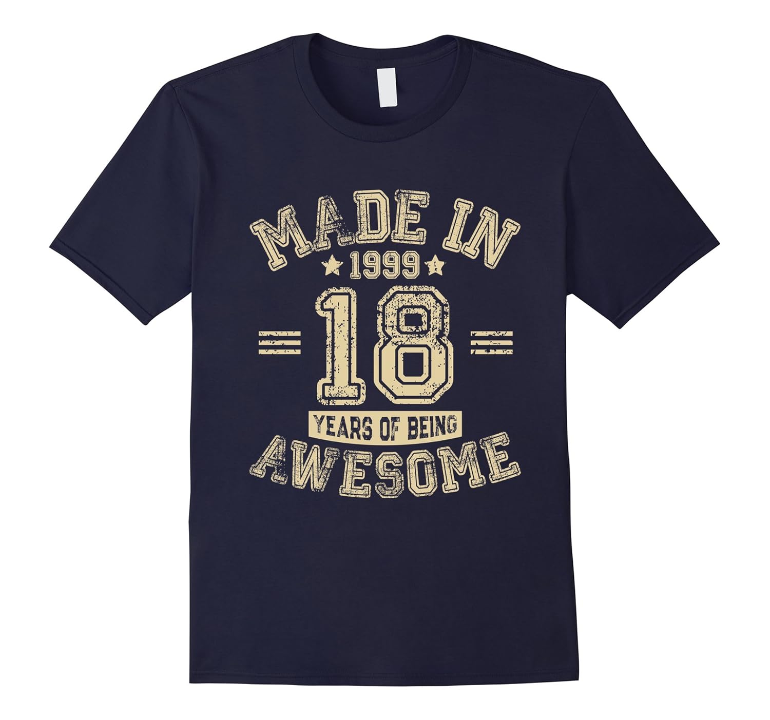 Made in 1999 Aged To Being Awesome T Shirt 18 years Old-ANZ