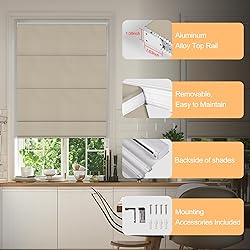 BERISSA Roman Shades for Interior Windows, Room
