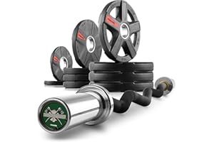 XMARK LUMBERJACK Weight Bar, Olympic Bar for Weightlifing, Bar and Olympic Weight Set Options Available