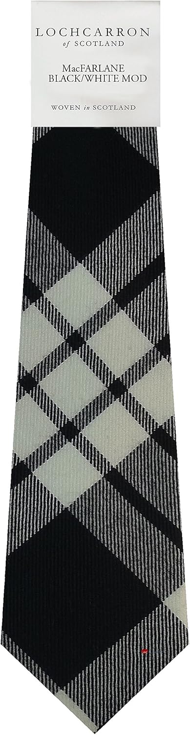 macfarlane black and white tartan