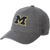 NCAA Michigan Wolverines Mens Adjustable Scholarship Hat Charcoal, Michigan Wolverines Charcoal, Adjustable, One size