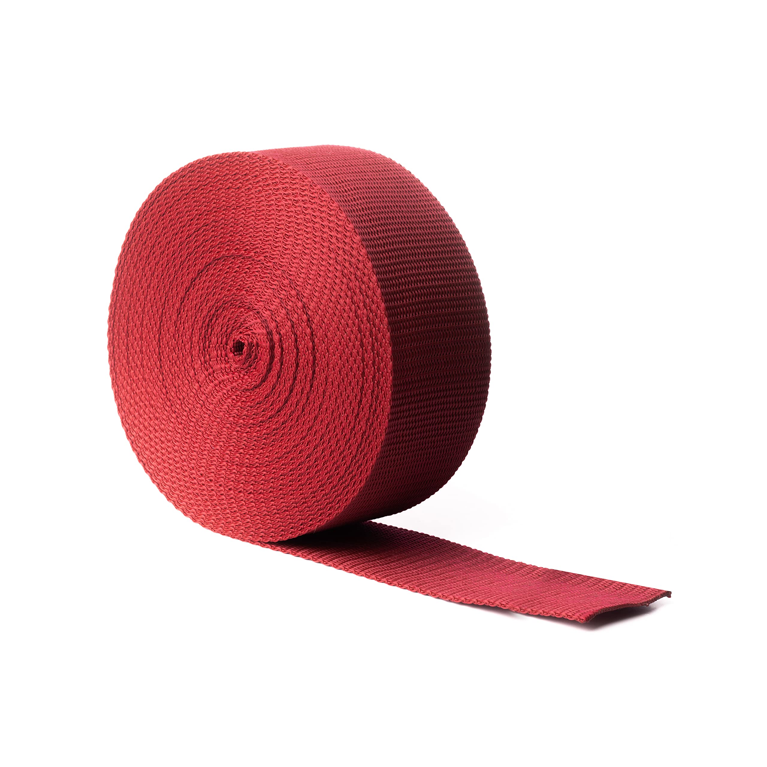 Realm Heavy Duty Polypropylene Webbing Strap Tape for Backpacks, Rucksack, Luggage/Cargo Strapping, Luggage - 5 Metres (Burgundy, 25mm)