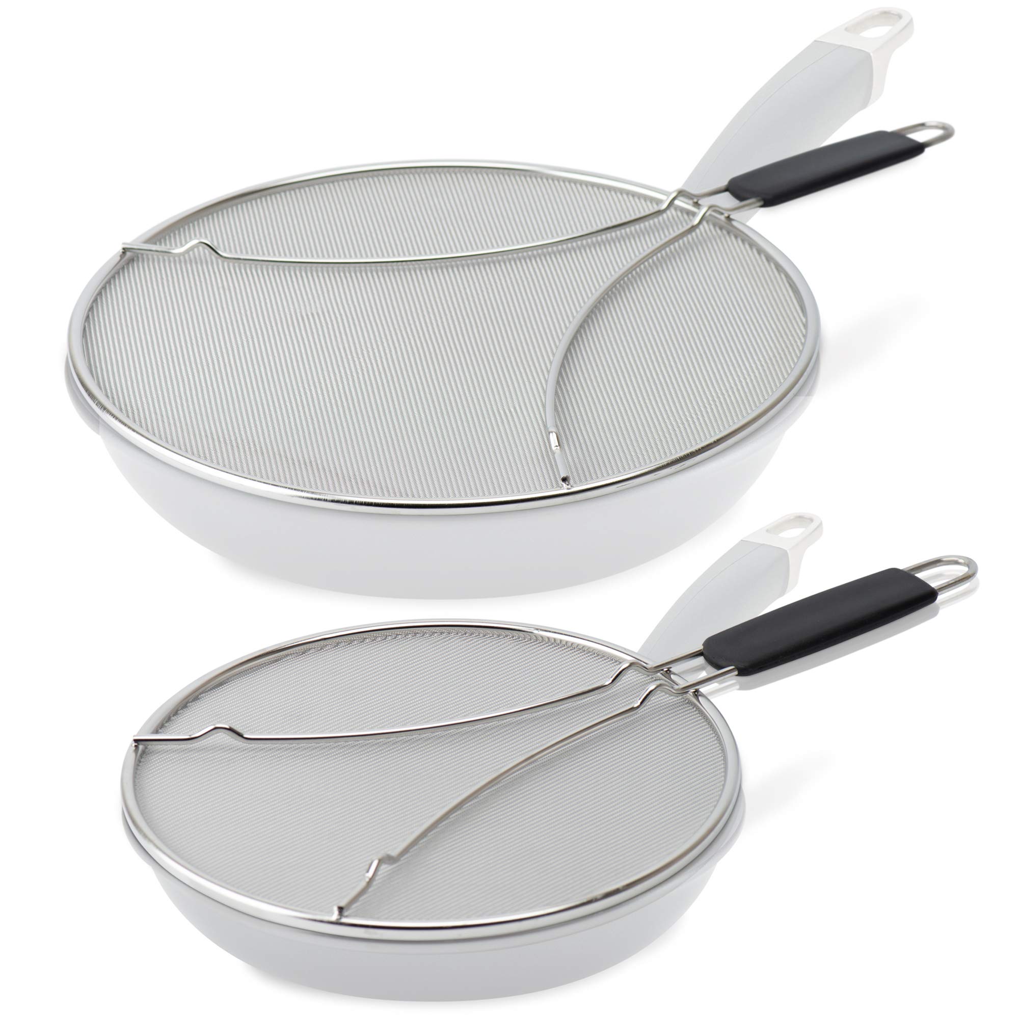 Buy Splatter Screen for Frying Pan Set of 2 Grease Splatter Screens 9