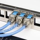 kwmobile 24x CAT-8 Shielded Keystone Jacks RJ45 Ethernet Module 40Gbit Metal view 2