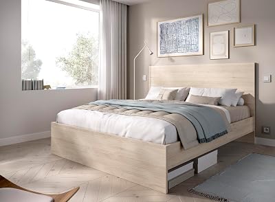 Lago - Cama para Quarto 135/140X190 - Natural - 100 x 145,4 x 195
