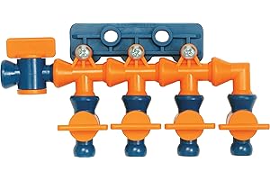 Loc-Line - 21198 Coolant Hose Total Flow Control Manifold, Acetal Copolymer, 1/4" Hose ID
