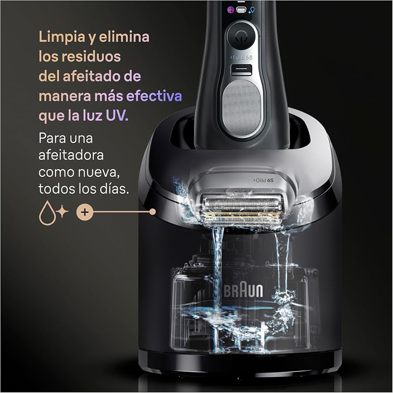 Series 9 Pro+ Afeitadora Eléctrica Hombre, 9660CCE, Negro