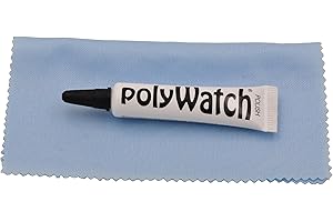 Polywatch Poly Watch Plastic Crystal Glass Polish & Scratch Remover Repair Tool with Blue Cloth