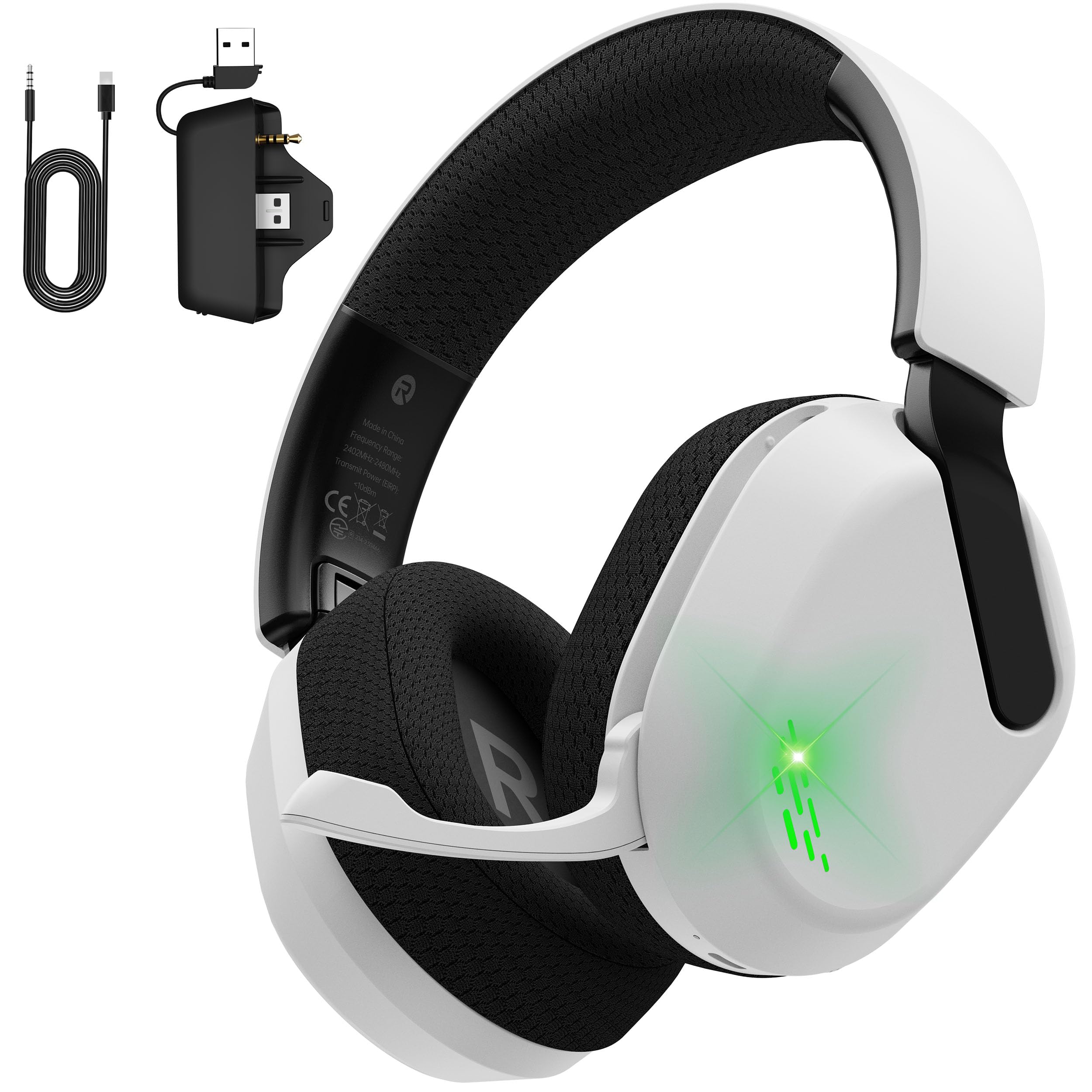 Photo 1 of HEADSET ONLY ---------------------------------------------------------------------------------------------------Gvyugke Wireless Gaming Headset for Xbox Series X/S, Xbox One, PS5, PC, Mac, Bluetooth 6.0 Gaming Headphones with Flip-to-Mute Noise-Canceling 