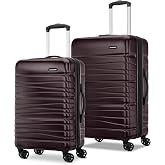 Samsonite Evolve SE Hardside Expandable Luggage with Spinners | Cordovan | 2PC SET (Carry-on/Medium)