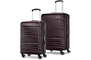 Samsonite Evolve SE Hardside Expandable Luggage with Spinners | Cordovan | 2PC SET (Carry-on/Medium)