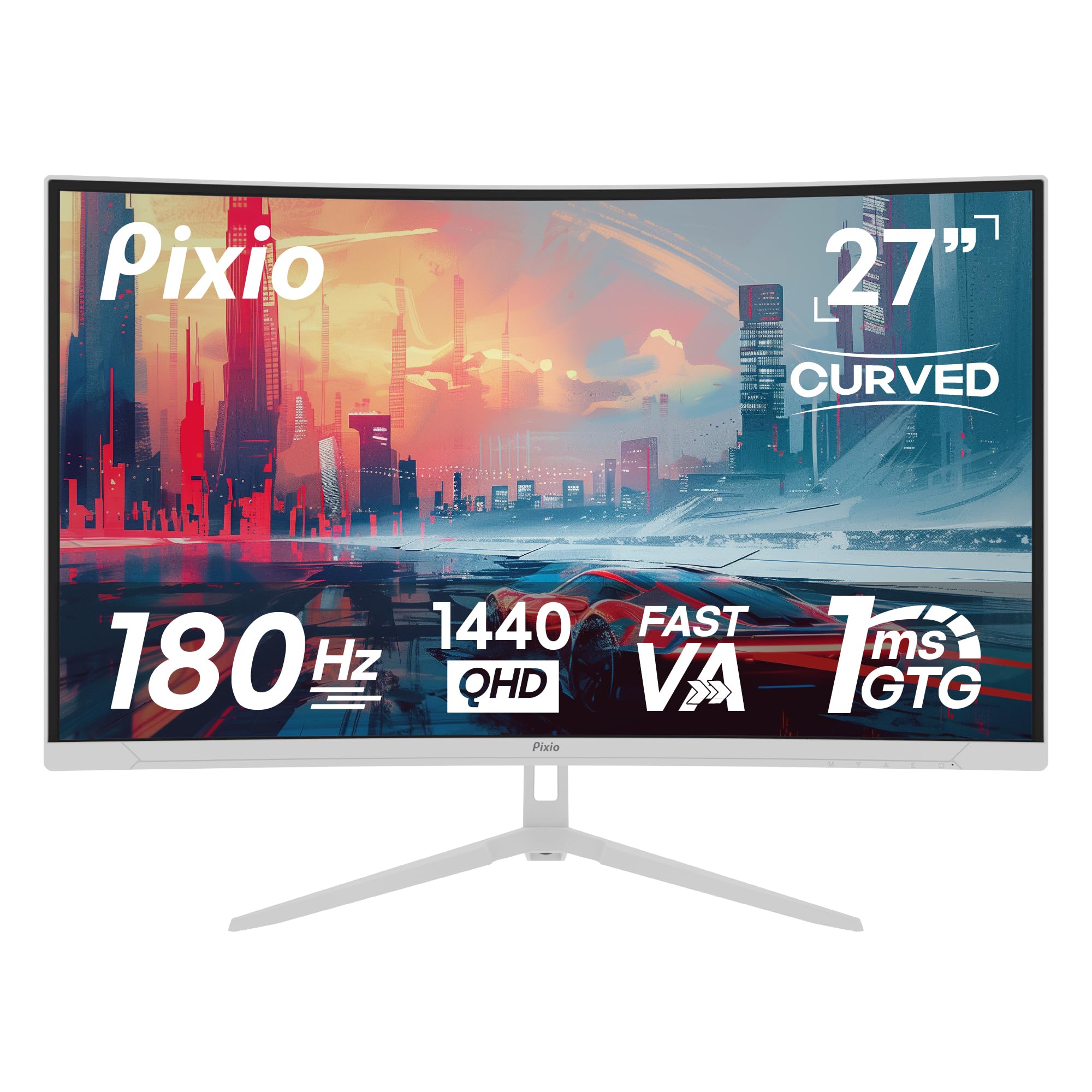 Pixio PXC278 Wave White 27 inch 180Hz Refresh Rate