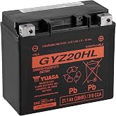Yuasa YUAM720GH GYZ20HL Factory Activated GYZ H Series AGM Battery