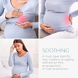 Navaris Breast Gel Pads Set - Reusable Hot Cold Compress 2 Pack Green view 2