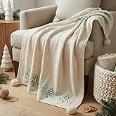 Newwiee Christmas Throw Blanket 50" x 60" Soft Knit Throw Blanket for Bed Couch Sofa Living Room, Travel Lightweight Warm Decorative Holiday Theme Home Christmas Decor Gift(Xmas Tree)