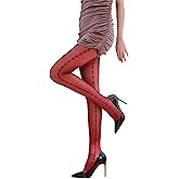 Sahabowi Women Tights, Sheer High Waist Pantyhose, Vintage Control Top Stockings, Siwa6