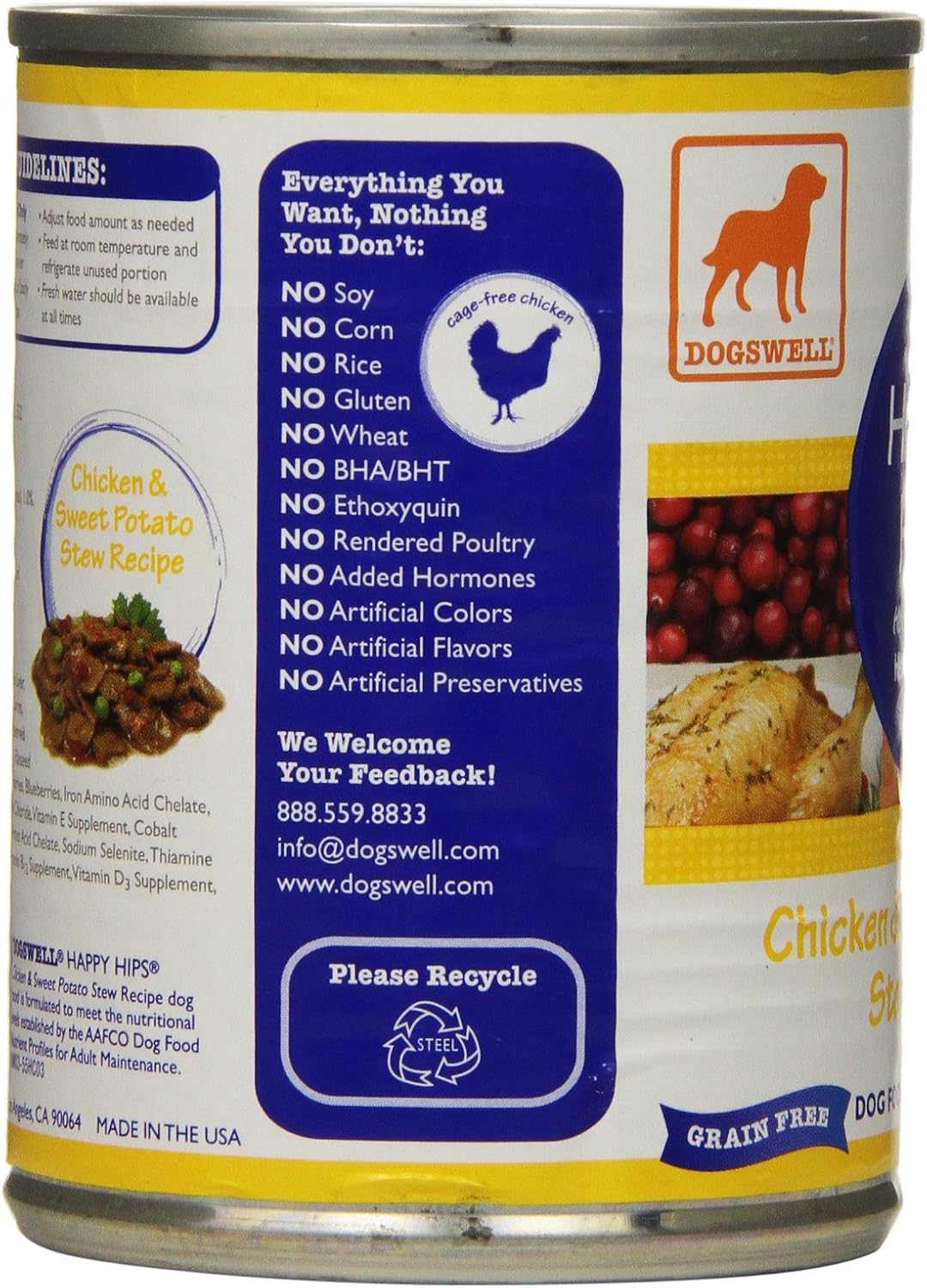 canned dog food with glucosamine