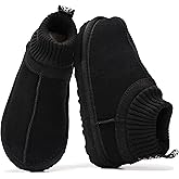 Project Cloud 100% Genuine Leather & Australian Shearling Slippers for Kids - Memory Foam Fuzzy & Non-Slip Fluffy Slippers Girls Footwear & Boys Footwear, Kids Unisex Shoes