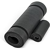 CAP Barbell 1/2-Inch High Density Exercise Yoga Mat with Strap | Multiple Options