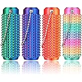 4PC Little Ouchies Pain Stim Fidget Toys for Adults, Spiky Fidgets Keychain | 3D Printed Pain Fidget Toys for ADHD, Skin Picking, Anxiety and Stress Relief, Portable Sensory Toy Gift for Teens Adults
