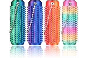 JOYDDO Little Ouchies Pain Fidget 4PCS – Pain Stim Tool Spiky Sensory Fidget Toys for Adults Anxiety Relief, 3D Printed Grippie Keychain for Focus & Skin Picking, Stress Relief Gift for Teens